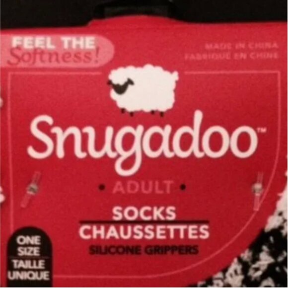 Fuzzy Buffalo Plaid Slipper Socks - Picture 4 of 4